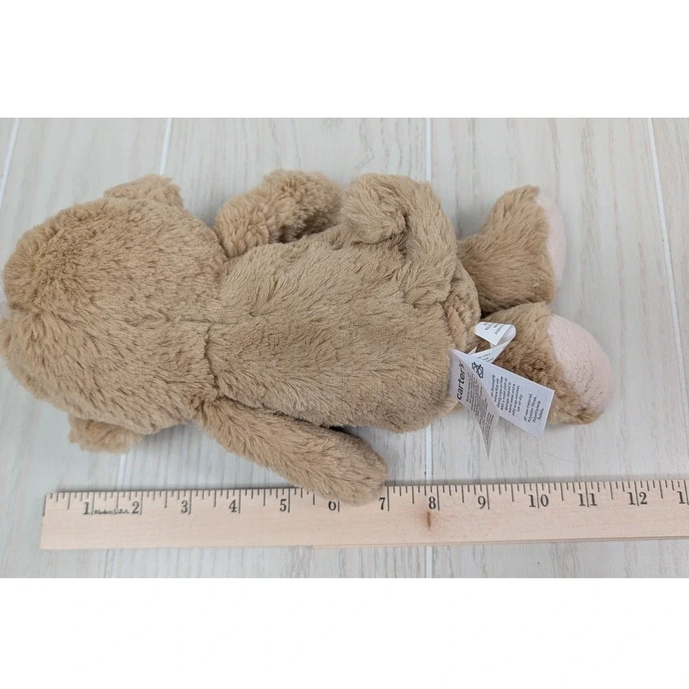 Carter's 2018 Monkey Plush Tan Brown Stuffed Animal Baby Soft Toy